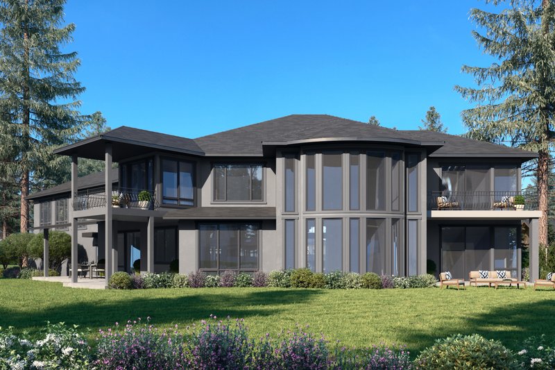 Architectural House Design - Exterior - Rear Elevation for Traditional House Plan #1066-127 - 4 bed, 6.5 bath