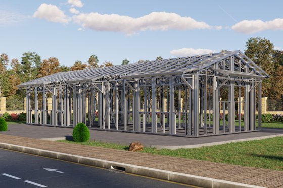 Exterior - Front Elevation 9 for Mediterranean House Plan #1106-101 - 2 bed, 1 bath