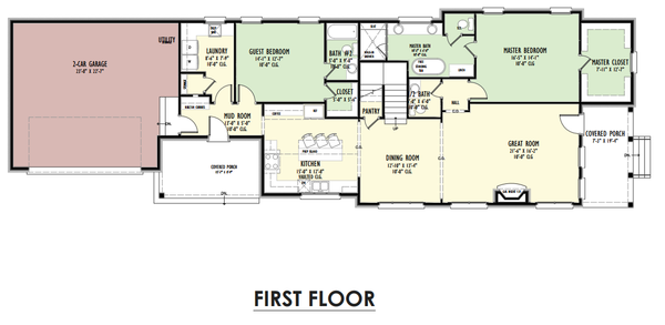 Dream House Plan - Traditional Floor Plan - Main Floor Plan #1092-64