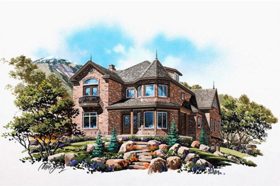 Exterior - Other Elevation for Victorian House Plan #5-420 - 5 bed, 4.5 bath