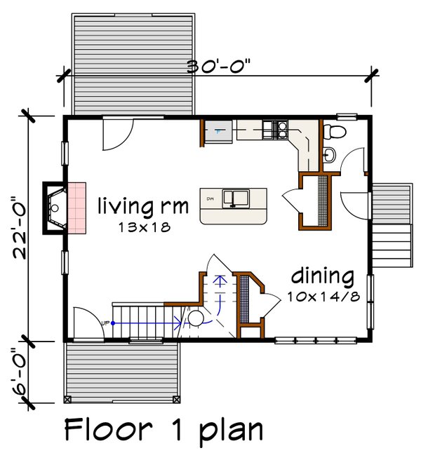 Modern Floor Plan - Main Floor Plan #79-365
