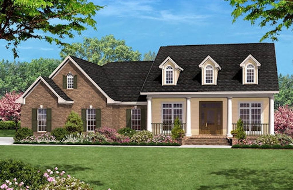 Country Style House Plan - 3 Beds 2 Baths 1600 Sq/Ft Plan #430-15