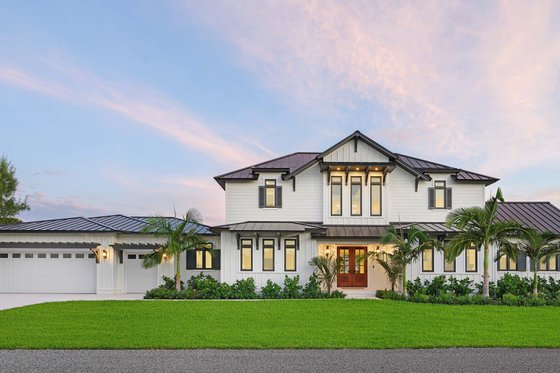 Exterior - Front Elevation 4 for Traditional House Plan #938-149 - 4 bed, 4 bath