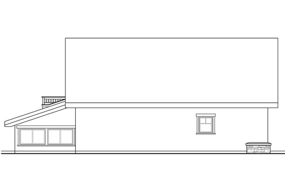 Exterior - Other Elevation for European House Plan #124-947, 0.5 bath