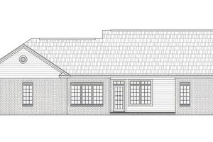 Exterior - Rear Elevation for Farmhouse House Plan #21-543 - 3 bed, 2 bath