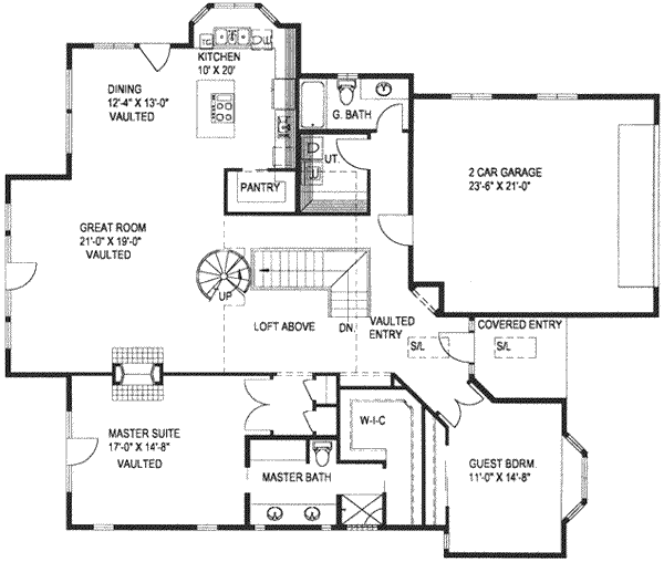 Dream House Plan - Traditional Floor Plan - Main Floor Plan #117-217