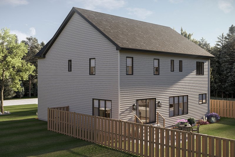 House Blueprint - Exterior - Other Elevation 2 for Traditional House Plan #455-775 - 4 bed, 3.5 bath
