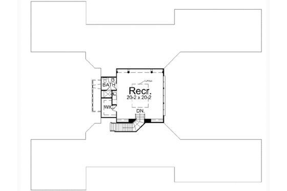 Floor Plan - Other Floor for European House Plan #119-145 - 3 bed, 3.5 bath