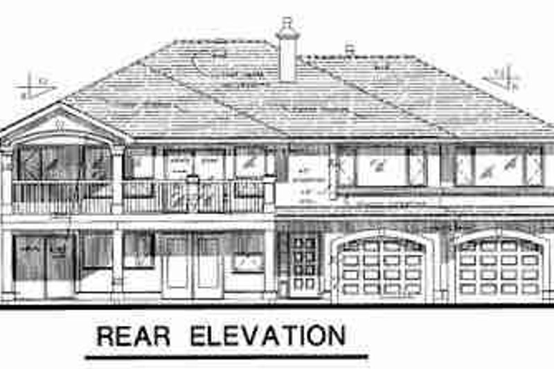 Dream House Plan - Exterior - Rear Elevation for Mediterranean House Plan #18-9126 - 6 bed, 3 bath