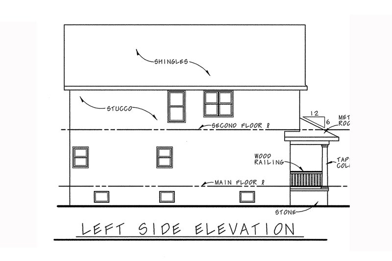 Home Plan - Exterior - Other Elevation for Farmhouse House Plan #20-1212 - 3 bed, 2.5 bath