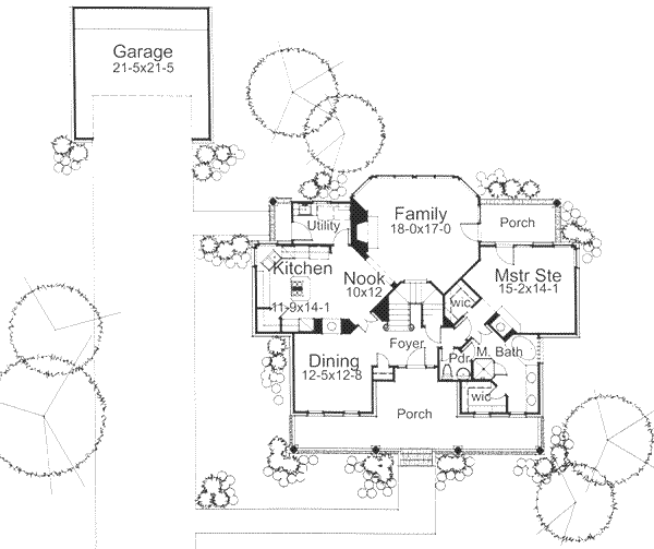 Architectural House Design - Farmhouse Floor Plan - Main Floor Plan #120-149