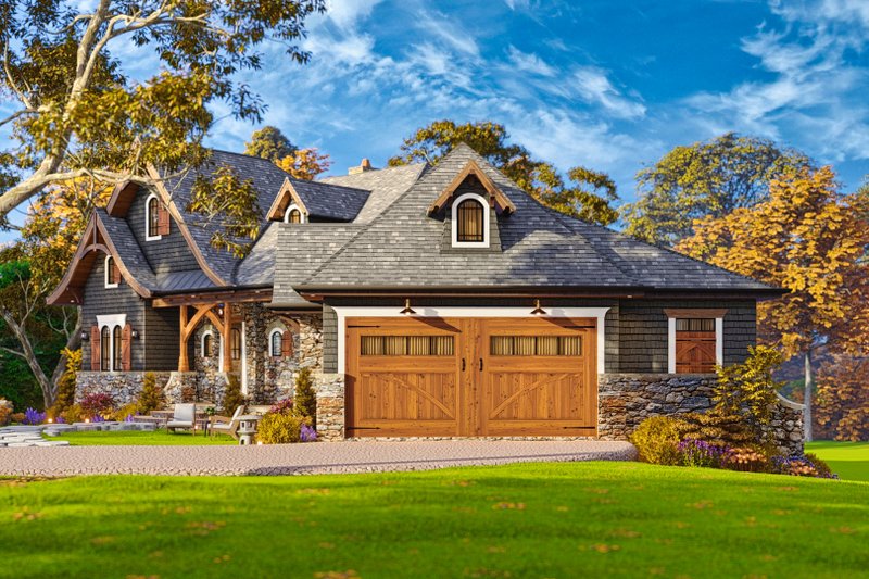 Home Plan - Exterior - Rear Elevation 2 for Craftsman House Plan #54-709 - 3 bed, 3 bath