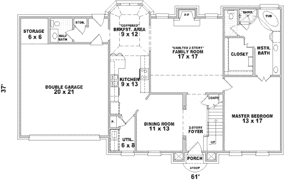 European Floor Plan - Main Floor Plan #81-489