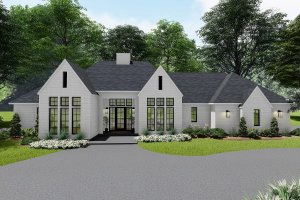 Exterior - Front Elevation for Modern House Plan #406-9672 - 3 bed, 2.5 bath