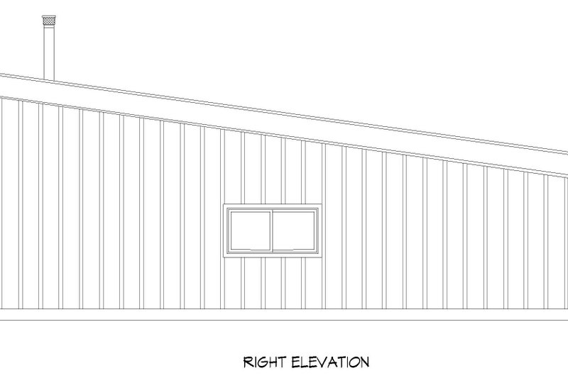 Home Plan - Exterior - Other Elevation 1 for Modern House Plan #932-833 - 1 bed, 1 bath