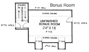 Floor Plan - Other Floor for Country House Plan #310-608 - 3 bed, 2.5 bath