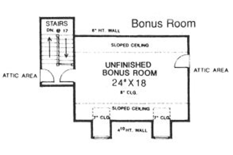 Dream House Plan - Floor Plan - Other Floor for Country House Plan #310-608 - 3 bed, 2.5 bath