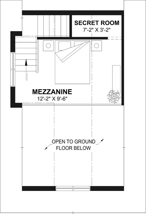 Farmhouse Floor Plan - Upper Floor Plan #23-2836