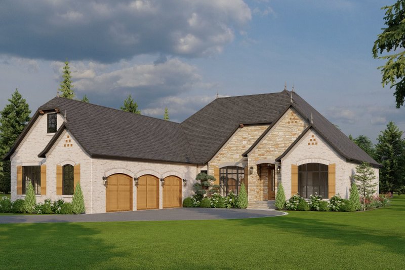 Architectural House Design - Exterior - Other Elevation for European House Plan #923-7 - 3 bed, 2.5 bath