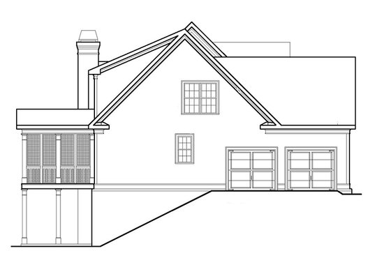 Exterior - Other Elevation for Country House Plan #927-9 - 3 bed, 2.5 bath