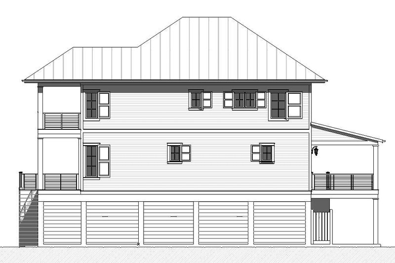 Dream House Plan - Exterior - Other Elevation 1 for Beach House Plan #901-166 - 3 bed, 3.5 bath