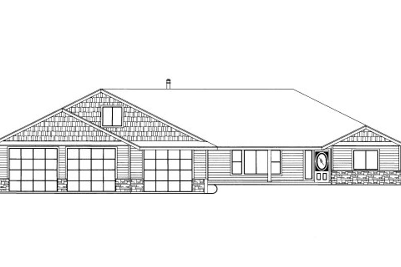 House Blueprint - Traditional Exterior - Front Elevation Plan #117-761