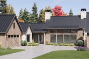 Modern Style House Plan - 4 Beds 4.5 Baths 4944 Sq/Ft Plan #1096-172 Exterior 