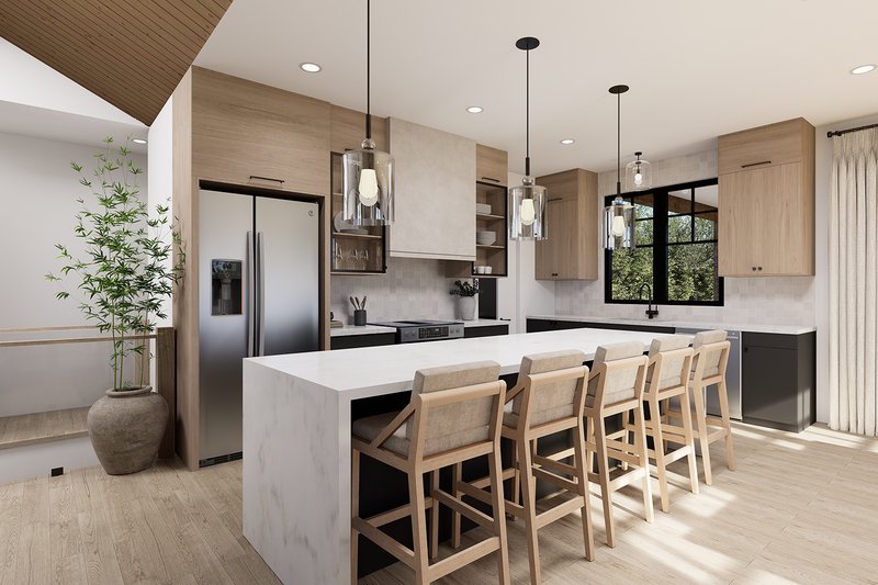 House Blueprint - Interior - Kitchen for Modern House Plan #23-2890 - 1 bed, 1 bath