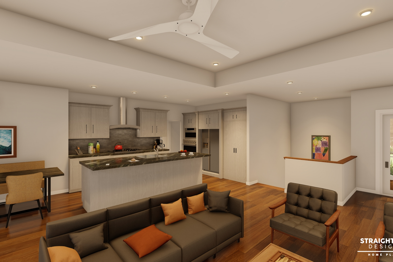 Architectural House Design - Interior - Kitchen for Ranch House Plan #1122-14 - 3 bed, 2 bath