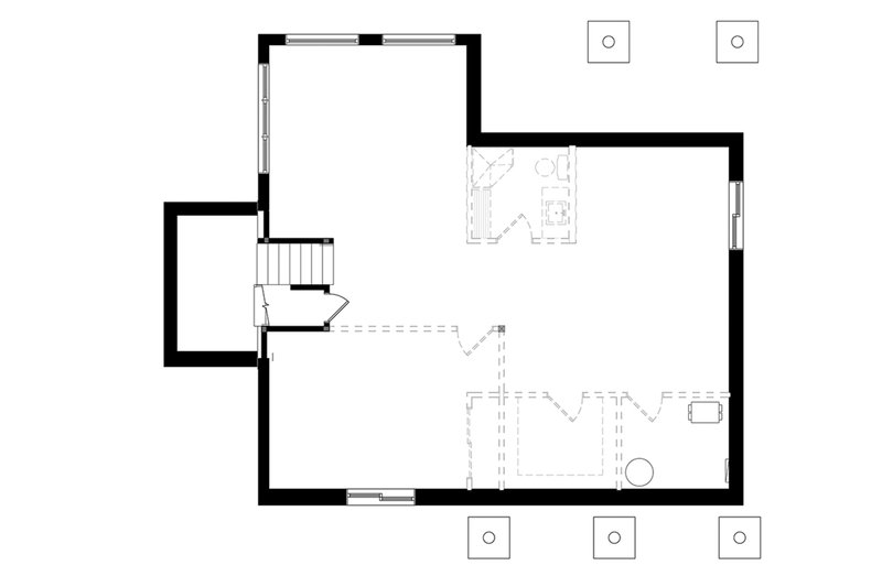 House Plan Design - Unfinished Basement