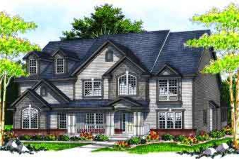 Home Plan - European Exterior - Front Elevation Plan #70-638