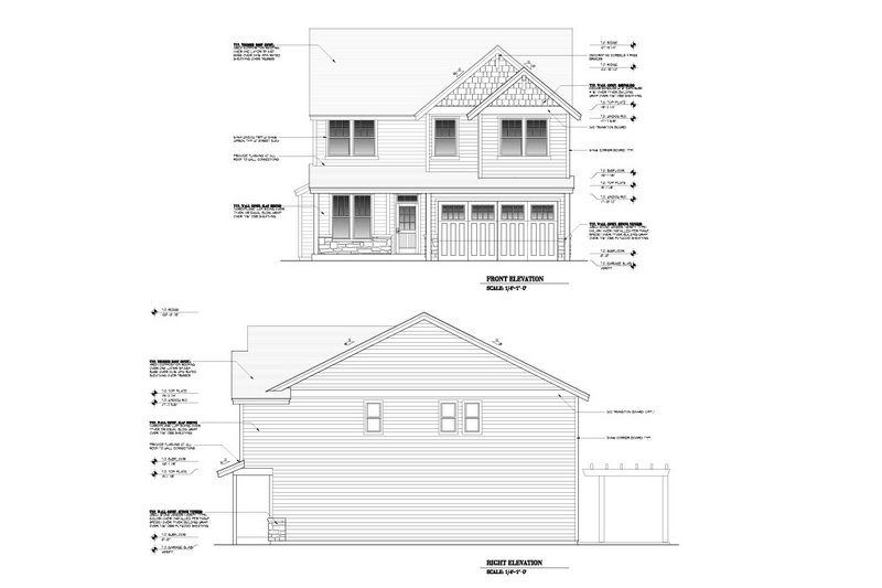 House Design - Exterior - Other Elevation for Craftsman House Plan #53-709 - 5 bed, 2.5 bath