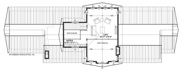 Contemporary Floor Plan - Upper Floor Plan #928-326