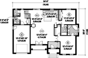 Traditional Style House Plan - 2 Beds 2 Baths 1490 Sq/Ft Plan #25-4441 