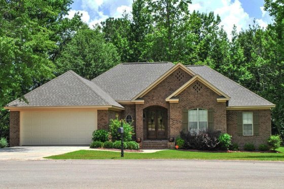 Exterior - Front Elevation 4 for Traditional House Plan #430-87 - 4 bed, 2 bath