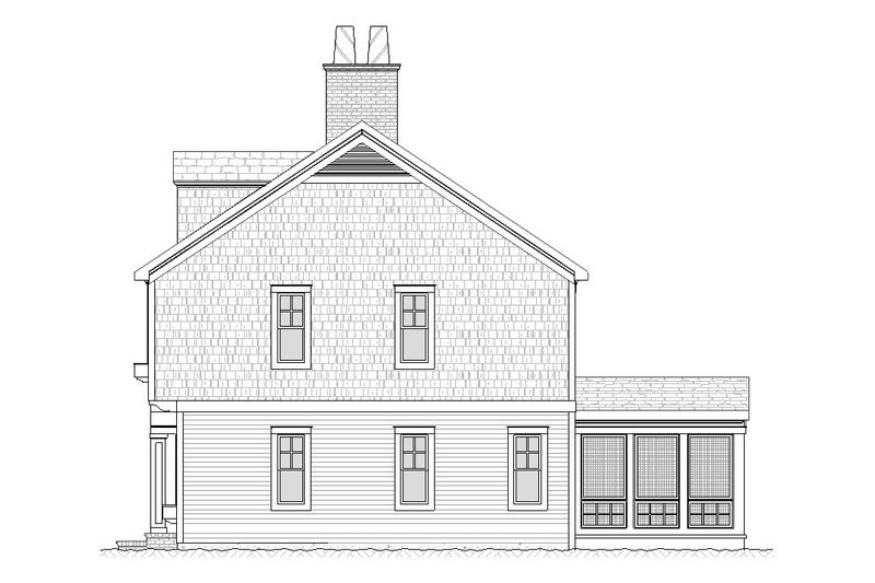 Architectural House Design - Right Side Elevation