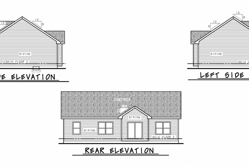 Dream House Plan - Exterior - Front Elevation 3 for Traditional House Plan #20-2183 - 3 bed, 2 bath