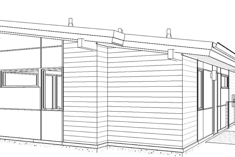 Architectural House Design - Exterior - Other Elevation 2 for Modern House Plan #895-147 - 1 bed, 1 bath
