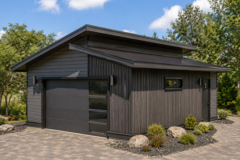 Dream House Plan - Exterior - Front Elevation 2 for Modern House Plan #895-174, 0 bath
