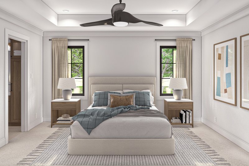 Architectural House Design - Interior - Master Bedroom for Craftsman House Plan #455-481 - 3 bed, 2.5 bath