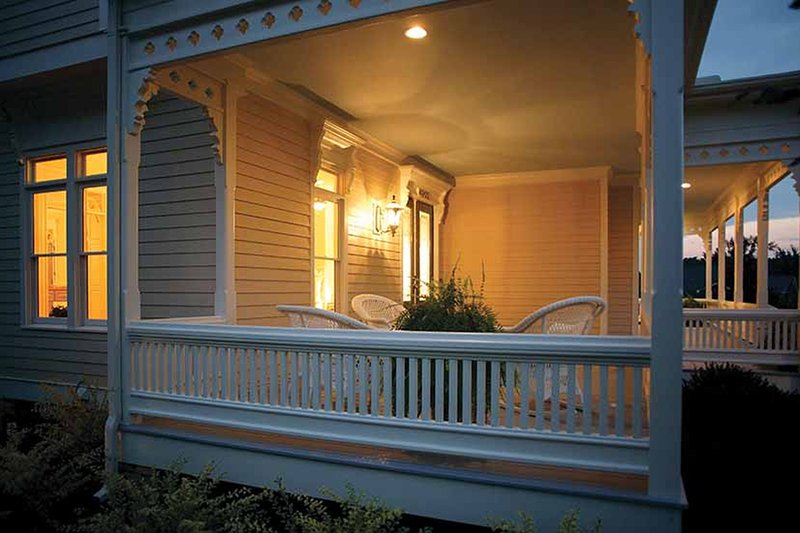 House Blueprint - Exterior - Outdoor Living 1 for Victorian House Plan #410-104 - 4 bed, 3.5 bath