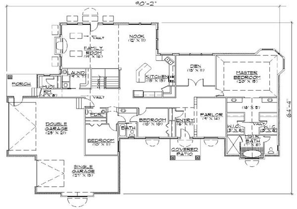 Architectural House Design - European Floor Plan - Main Floor Plan #5-325