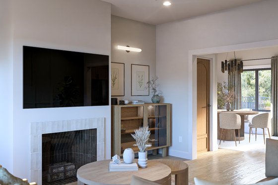 Interior - Family Room 1 for Traditional House Plan #455-553 - 3 bed, 2.5 bath