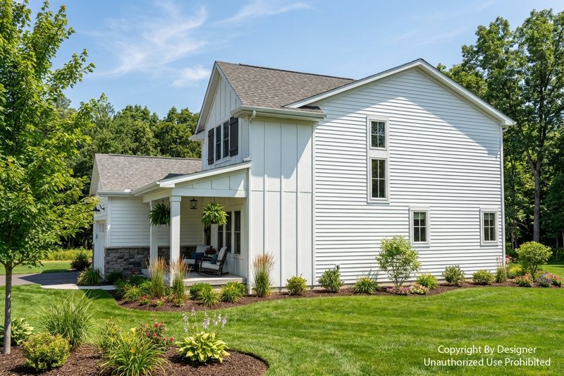 Home Plan - Exterior - Front Elevation 4 for Farmhouse House Plan #51-1524 - 3 bed, 2.5 bath