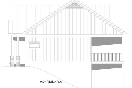 Exterior - Other Elevation 1 for Barndominium House Plan #932-1421 - 3 bed, 2 bath
