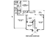 European Style House Plan - 3 Beds 2.5 Baths 1921 Sq/Ft Plan #81-13628 
