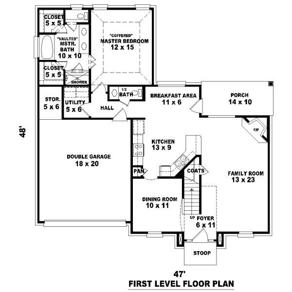 European Floor Plan - Main Floor Plan #81-13628