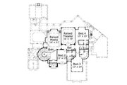 European Style House Plan - 5 Beds 5.5 Baths 5213 Sq/Ft Plan #411-457 