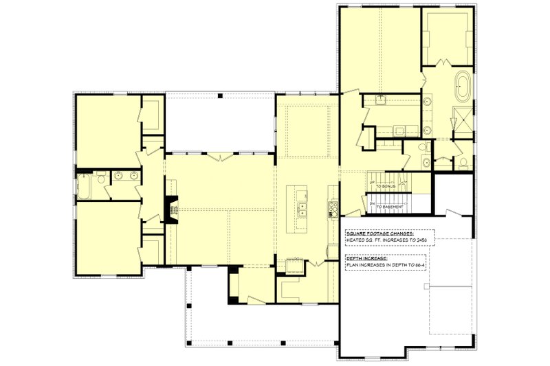 Farmhouse Style House Plan - 3 Beds 2.5 Baths 2431 Sq/Ft Plan #430-244 ...