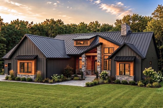 Exterior - Other Elevation for Farmhouse House Plan #1089-73 - 3 bed, 2.5 bath